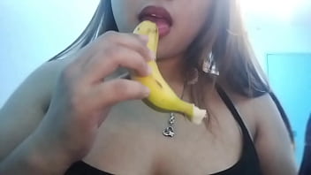 Preview 1 of Cute Korea Sexy - Seductive Banana Play