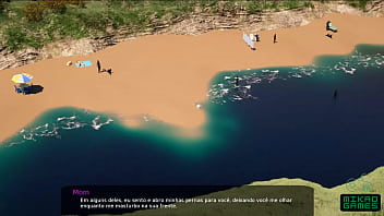 Preview 2 of Mdh Piss Deepthroat - Milfy City ep 41 Passei o dia Junto da Step mom Gostosa na Praia