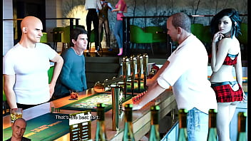 Preview 1 of Arab Twat Endures Hot Fucking - Anna Exciting Affection #22 - playing game in bar -  3d,  porn games,  adult games