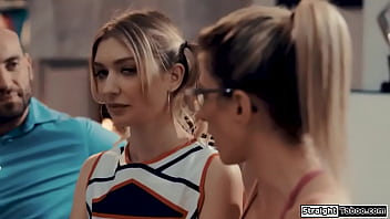 Preview 2 of Nenek Vs Negro - Coach shares a cheerleader with husband