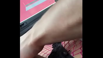 Preview 4 of Gqcpklark - Amateur Crossdresser flashing truckers on the highway