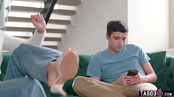 Preview 1 of Buatfull - Busty MILF stepmom coddling her stepson because he wanted attention