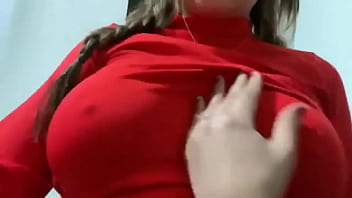 Preview 2 of Indian Servent Sax - GIRL BIG TITS DRESS RED