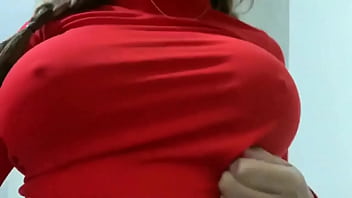 Preview 3 of Indian Servent Sax - GIRL BIG TITS DRESS RED