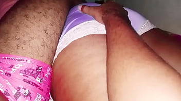 Preview 1 of 4k Glasses Young Ffm - A bunda grande da minha madrasta e a buceta molhada