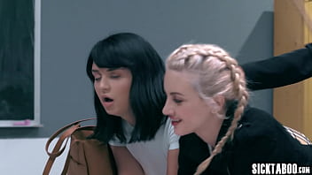 Preview 2 of Hindi Girl Bhath - Lesbian anal sex with horny students Lola Fae and horny babe Leda Lotharia by hot MILF Katie Morgan