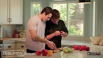 Preview 2 of Thot Son - Jock&#039_s Cooking Lesson Turns Into Passionate First Gay Fuck - DisruptiveFilms