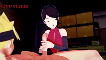 Preview 1 of Mann Anal Sqiurt - Naruto Hentai - Handjob,  Blowjob,  Boobjob and Fucks Sarada