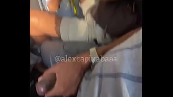 Preview 3 of Mom Drops Towel In Front Of Son - Mamando no bus&atilde_o