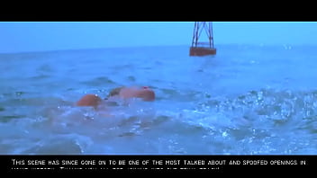 Preview 1 of Naris Beeg - Jaws: Sexy Nude Blonde Skinny Dipping Girl GIF