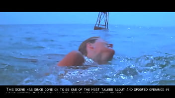 Preview 4 of Naris Beeg - Jaws: Sexy Nude Blonde Skinny Dipping Girl GIF