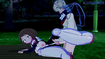 Preview 4 of Jxvblxkzg - Ochako Uraraka and Himiko Toga masturbates and intense futanari sex. - My Hero Academia Hentai