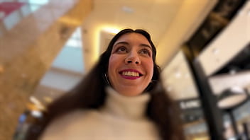 Preview 2 of Free Student Dating Website - Katty WETTING jeans and pee in the Shopping mall