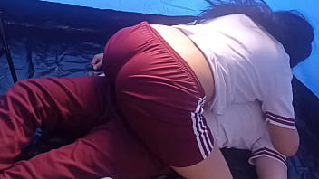 Preview 1 of Gulsan Go Far Xxx Hd - STUDENTS FUCK IN THE TENT,  she is a HOT Student fucking on the field trip,  she likes to HIDDENLY FUCK - Real Homemade Video