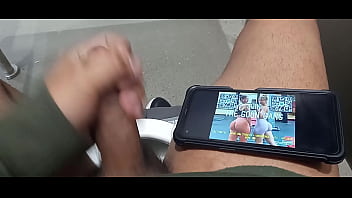 Preview 1 of Nebraskacoeds Fuck - Jerking off to the Learnman Twins in the bathroom after a long day at work.