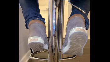 Preview 1 of Single Curvy Mom - Boot play and feet