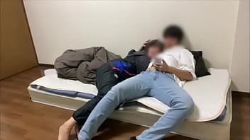 Preview 1 of Sniffing Gf Dirty Panties - 【素人】大◯生彼女が僕の家に初めておと◯りしにきた時の動画。
