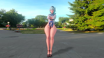 Preview 2 of Anorexic Ioana Io - eula-chewy(genshin impact)