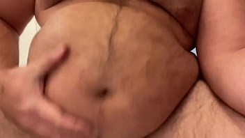 Preview 1 of Sucks Dads Cock Holds Her Head - Slow mo belly shakes - eyesup305