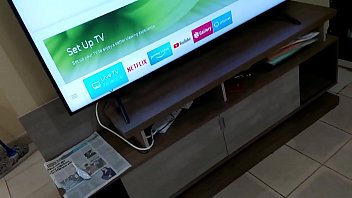 Preview 1 of Age 16 Blad - 70 Inch Samsung Porn TV Shocks Pornstar