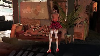Preview 3 of Fishnet Story - Fallout 4 Piper and her gorgeous ass