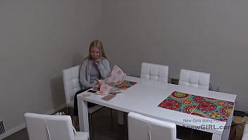 Preview 1 of Sleep Momo - Blonde Teen asks Step-Dad for cum