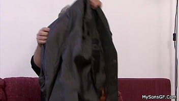 Preview 1 of Fucking Vamper - Old father in law punishing blonde girl for stealing