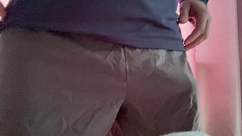 Preview 1 of Grand Bella Hotel - Mr Big Dick UK pulling out whitezilla from his gym shorts