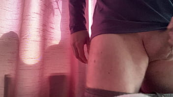 Preview 4 of Grand Bella Hotel - Mr Big Dick UK pulling out whitezilla from his gym shorts