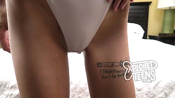 Preview 3 of Holly Halstonh And Danny D - Watch this tall and skinny exotic 18-year old suck a cock