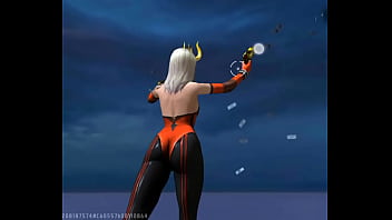 Preview 3 of Taxi Futanari - Hermosa cuernitos muestra su rico culito en free fire