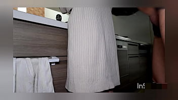 Preview 1 of Brutal Anal Crying Face - 立ちバックでオナホ代わりに扱われる日本人変態貧乳女。【素人中出しハメ撮り】舞30代中出し大好きパイパン主婦。