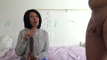 Preview 2 of Paks Tan Sssxxx - french amateur cuckold wife sucks black cock in front of husband