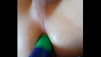 Preview 4 of Hairy Masturbate Squirt - MinxFinx starfish makes it slide right in