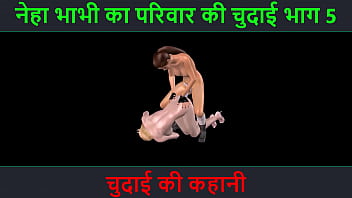 Preview 1 of Russian Insrirure - Hindi Audio Sex Story - An animated cartoon porn video of two lesbian girl having sex