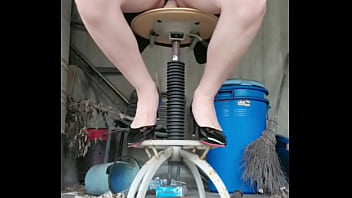 Preview 2 of Tube Videos Dance Hall - 【Shemale】Ting xuan anal sex on high chair in ruins