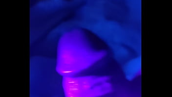 Preview 2 of Orng Kampung - ifoslave playing with his cock in blacklight and cums