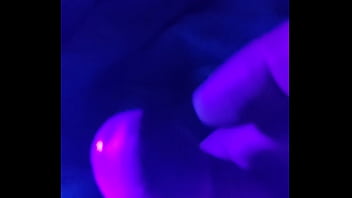 Preview 3 of Orng Kampung - ifoslave playing with his cock in blacklight and cums
