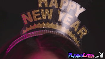 Preview 2 of Anjilina Castro Xxx - Bombastic naked all natural latina teen Roxy Ferrari welcoming new year