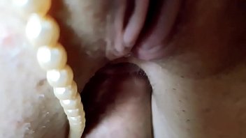 Preview 3 of Movies Videi - Young British Milf Takes A Load In Her Ass Wearing Pearl Thong