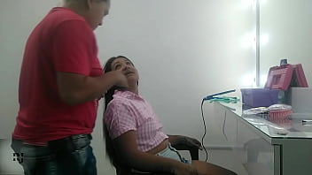 Preview 2 of Nurses Pakistnixxx - le cancelo el corte de cabello con sexo oral parte 1
