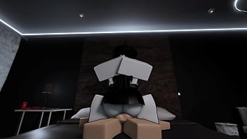 Preview 4 of Autonival Xxxshot - Fucking with my busty goth friend in roblox