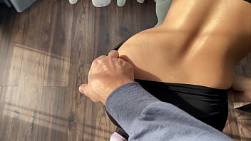 Preview 1 of Cikguindo - Amateur couple having sex on chair and probone fuck