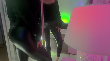 Preview 1 of Roy Stuart Glimpse 16 - Leather Fantasy - Leggings With SURPRISE HOLE | LilyKoti