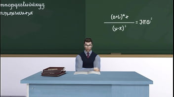 Preview 1 of Desk Po - Teen Student Sneaks Out To Fuck Hot Professor - (My Art Professor - Episode 3) - Sims 4