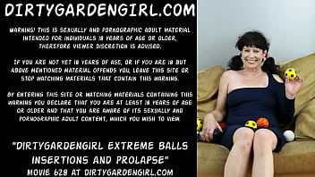 Preview 1 of Russian Train Full - Dirtygardengirl extreme balls insertions and prolapse