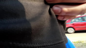 Preview 4 of Peeping Eyes - Wearing see through mesh shorts without lining in public