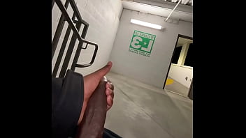 Preview 3 of Man Masturbsting - Cumming in a stair case (hope no one walks in)