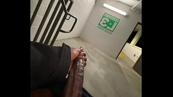 Preview 4 of Man Masturbsting - Cumming in a stair case (hope no one walks in)
