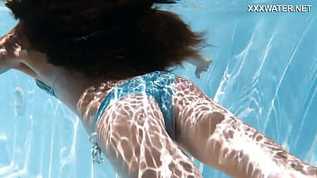 Preview 2 of Animal Dogs Vs Mom - Supper hot skinny Hungarian babe Lana swimming